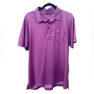 2013 Men's Travis Matthew OG Purple Polo Size XL -Golf Shirt